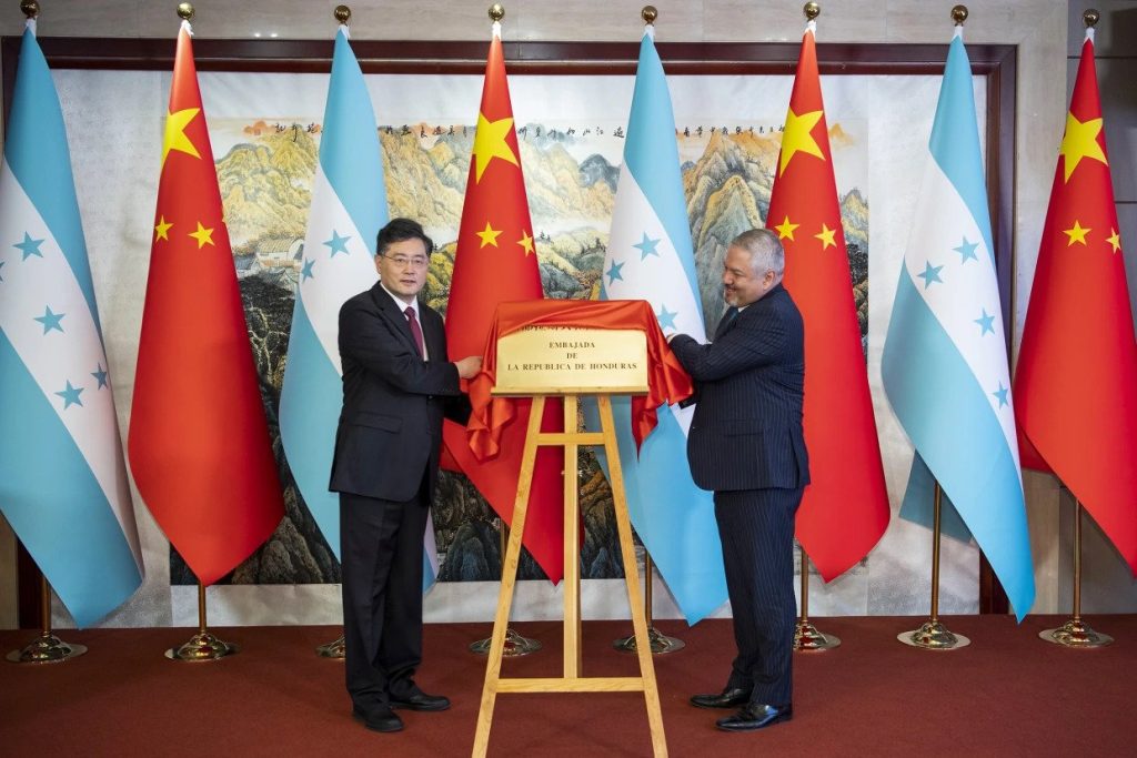 HONDURAS OPENS EMBASSY IN CHINA AFTER BREAKING OFF TIES WITH TAIWAN