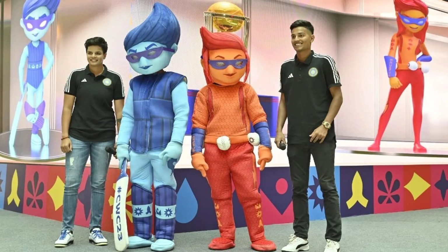 ICC UNVEILS IRRESISTIBLE MASCOT DUO FOR MEN’S CRICKET WORLD CUP 2023